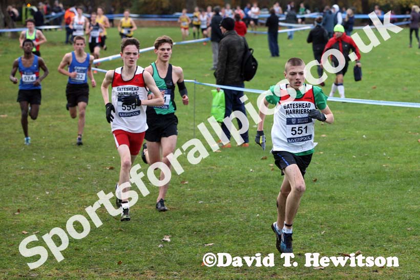 Jed Marshall (Gateshead Harriers) under-17 men Liverpool Cross Challenge. David T. Hewitson/Sports for All Pics